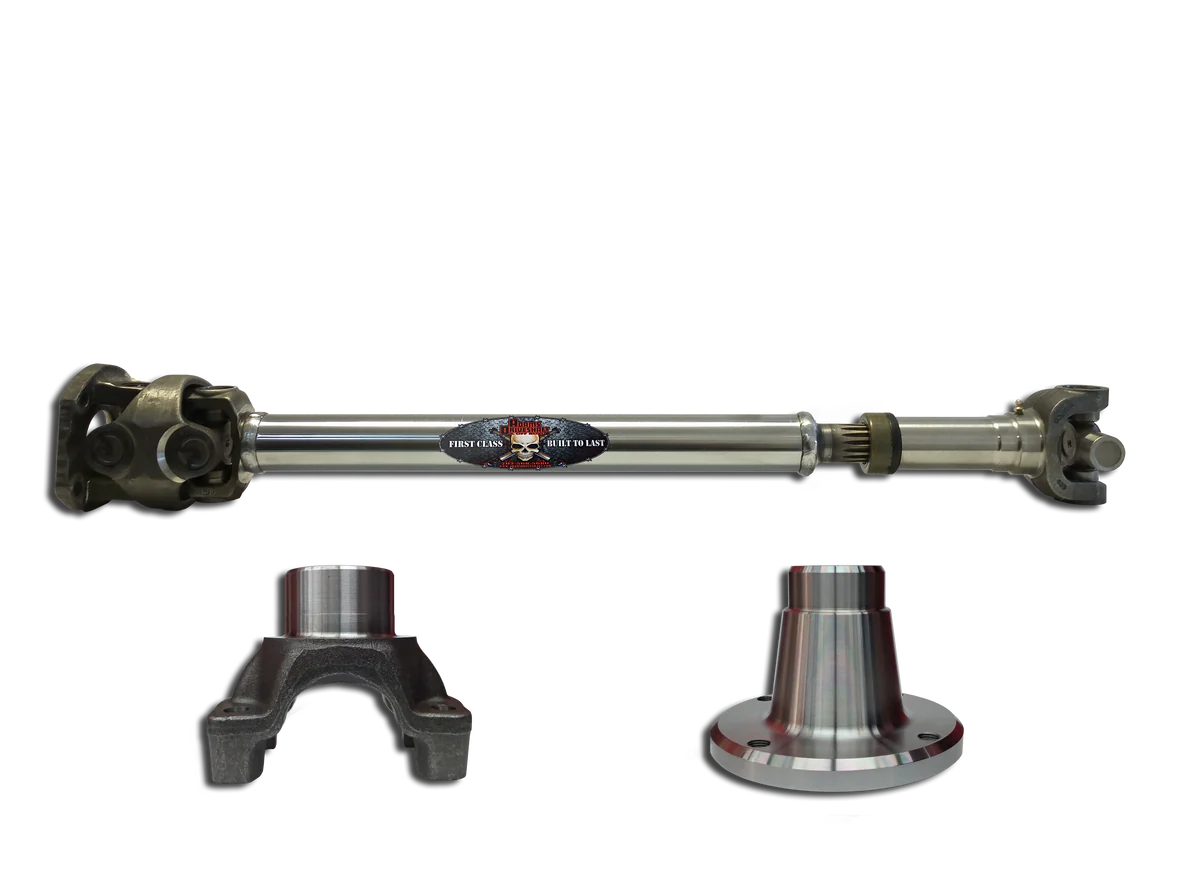 Adams Driveshaft JK Front 1350 CV Driveshaft Extreme Duty Series Solid U-Joint